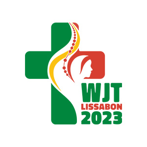 Logo des Weltjugendtages Lissabon 2023 Logo des Weltjugendtages Lissabon 2023