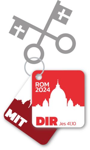 Wallfahrtslogo des Bistums Münster zur Internationalen Ministrantenwallfahrt 2024. Wallfahrtslogo des Bistums Münster zur Internationalen Ministrantenwallfahrt 2024.