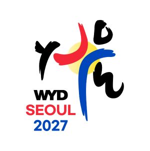 Das Hauptlogo des Weltjugendtags Seoul 2027 zeigt „Seoul“, die Hauptstadt Koreas, in traditioneller koreanischer Kalligrafie. Unter Verwendung traditioneller Pinselschrift und in eleganter Kombination mit Hangeul, das sich durch seine geometrischen Formen auszeichnet, sowie mit Englisch enthält es die Buchstaben W, Y und D. 
