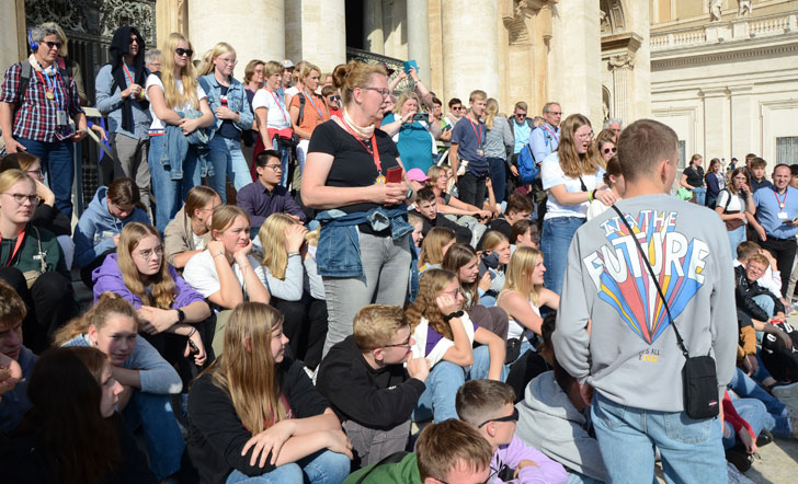 Reisegruppe in Rom